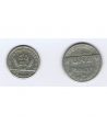 Monedas 1 peseta y 50 céntimos Santander, Palencia y Burgos 1937  - 2
