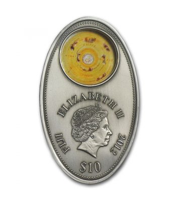 Moneda Fiji 2012 10 Dollars Almagest de Ptolomeo. Plata  - 2