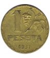 Moneda de España II República 1 peseta 1937.  - 1