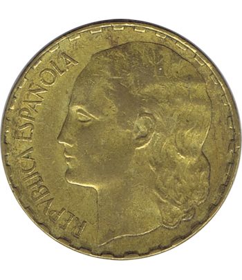Moneda de España II República 1 peseta 1937.  - 2