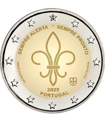 moneda 2 euros Portugal 2024 Movimiento Scout  - 1