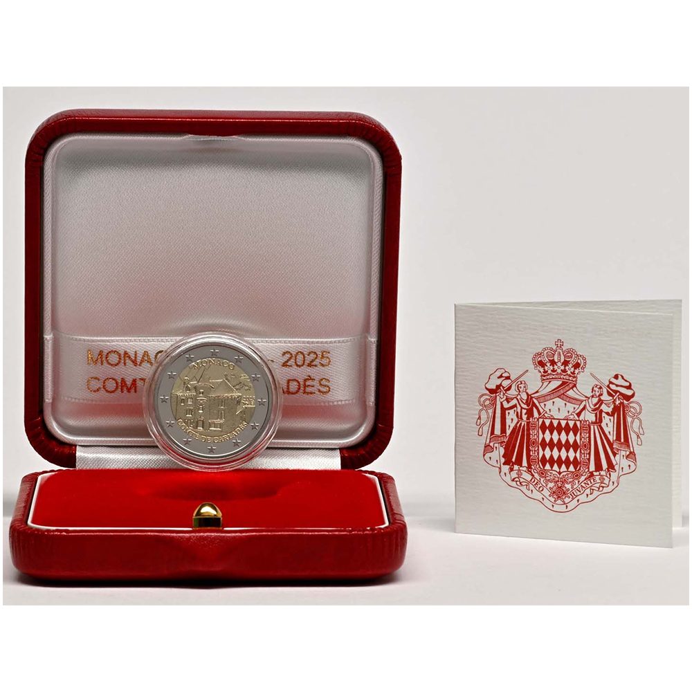 moneda 2 euros Mónaco 2025 Condado de Carladès. Proof  - 1