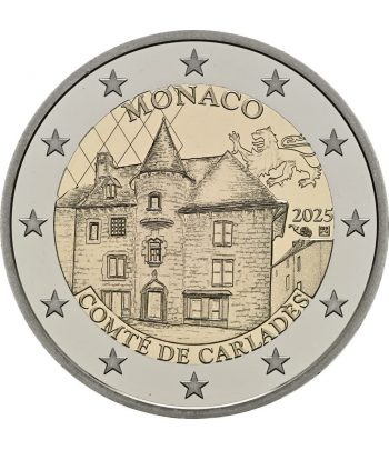 moneda 2 euros Mónaco 2025 Condado de Carladès. Proof  - 2