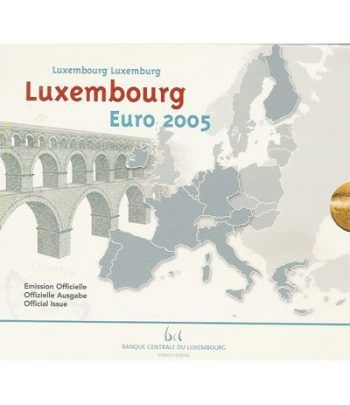 Cartera oficial euroset Luxemburgo 2005  - 2