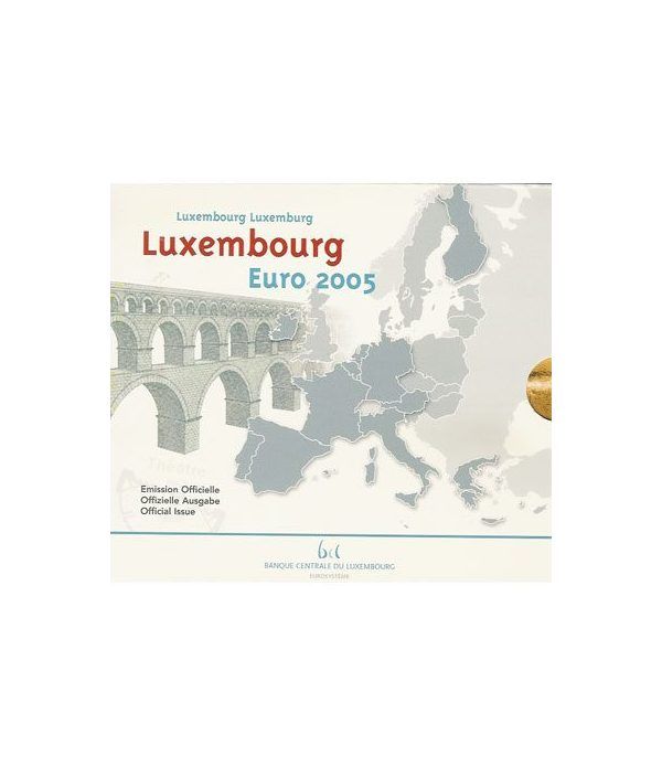 Cartera oficial euroset Luxemburgo 2005