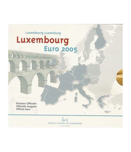 Cartera oficial euroset Luxemburgo 2005