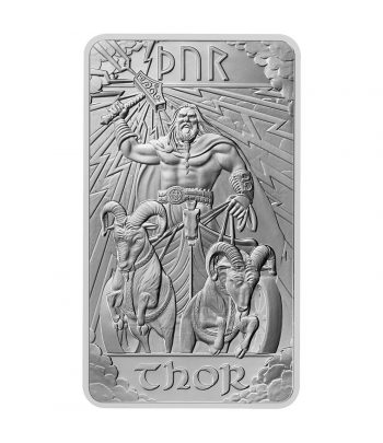 Moneda de plata Gran Bretaña 2024 Lingote. Thor  - 1