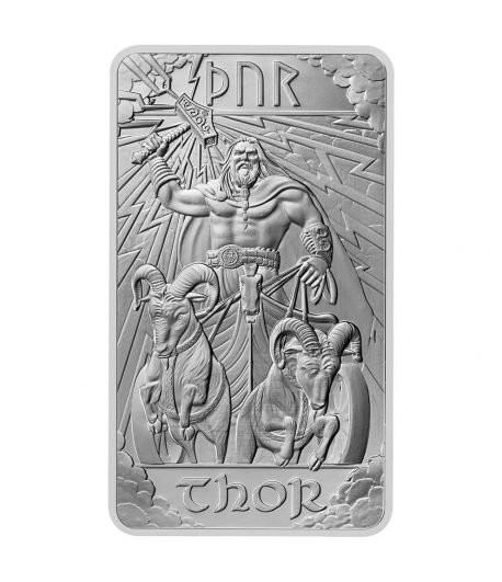 Moneda de plata Gran Bretaña 2024 Lingote. Thor  - 1