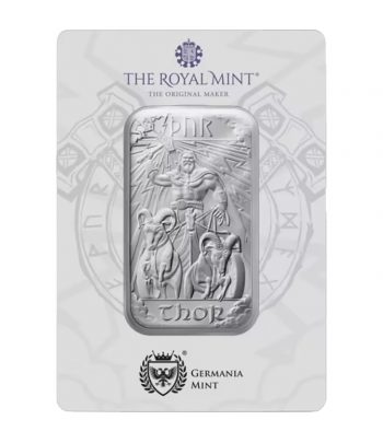 Moneda de plata Gran Bretaña 2024 Lingote. Thor  - 3