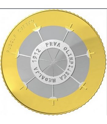 moneda Eslovenia 3 Euros 2012 Bimetálica  - 2
