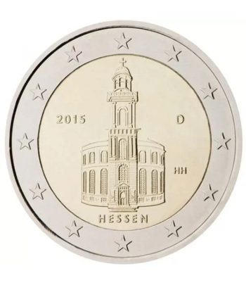 moneda conmemorativa 2 euros Alemania 2015 Hessen. Letra J  - 1