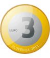 moneda Eslovenia 3 Euros 2011 Bimetálica  - 1
