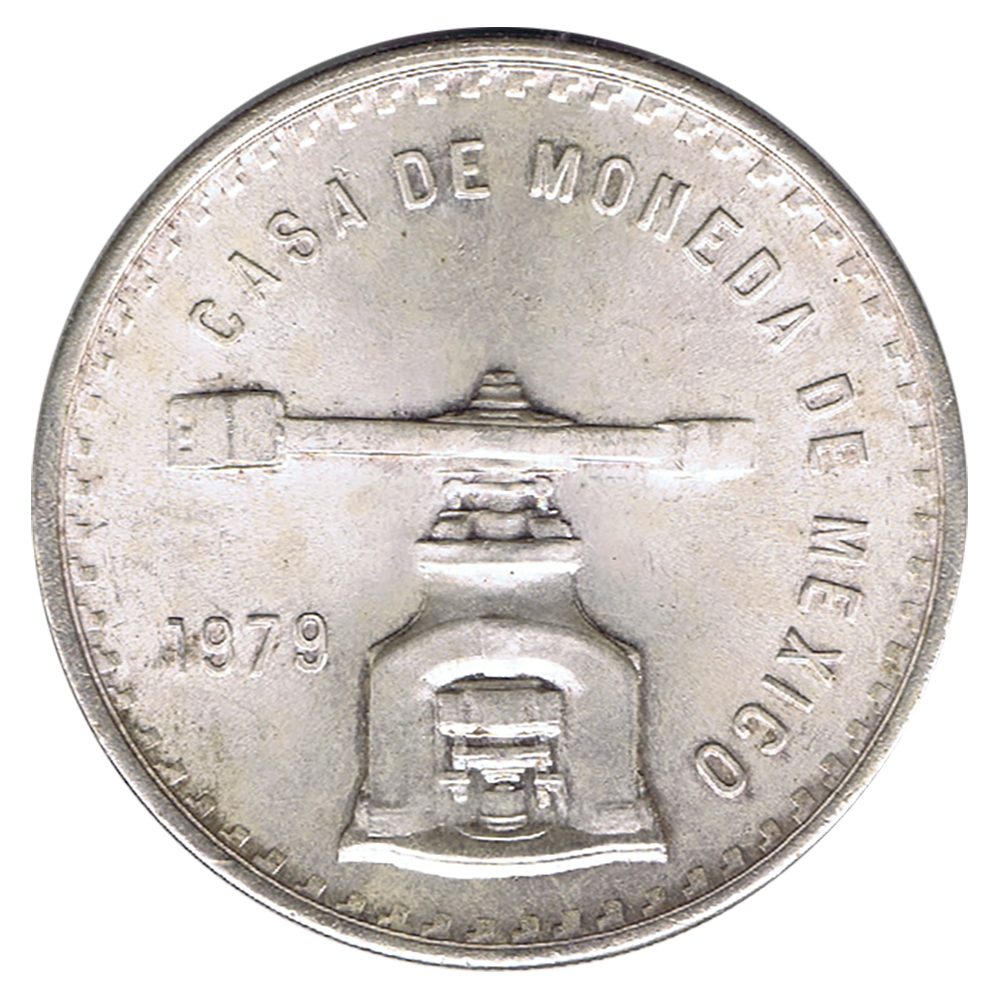 Moneda de México 1 Onza plata Pura 1979.  - 1