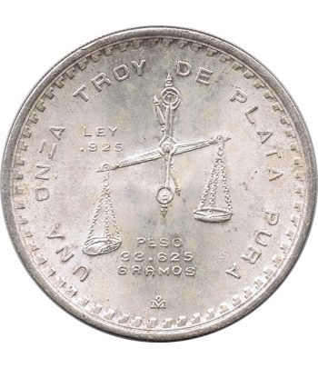 Moneda de México 1 Onza plata Pura 1979.  - 2