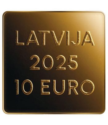 Letonia 10€ 2025 Nuestra Tierra. Oro  - 2