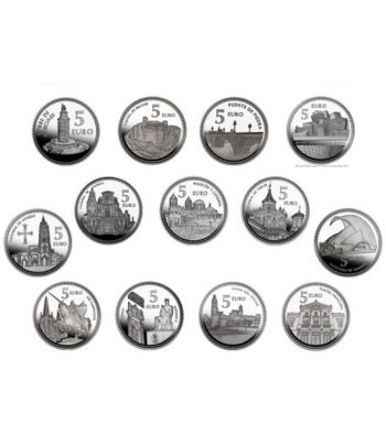 Capitales de provincia 52 monedas 5€ plata. Colección completa  - 3