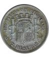 2 Pesetas Plata 1869 *69 Gobierno Provisional.  - 2