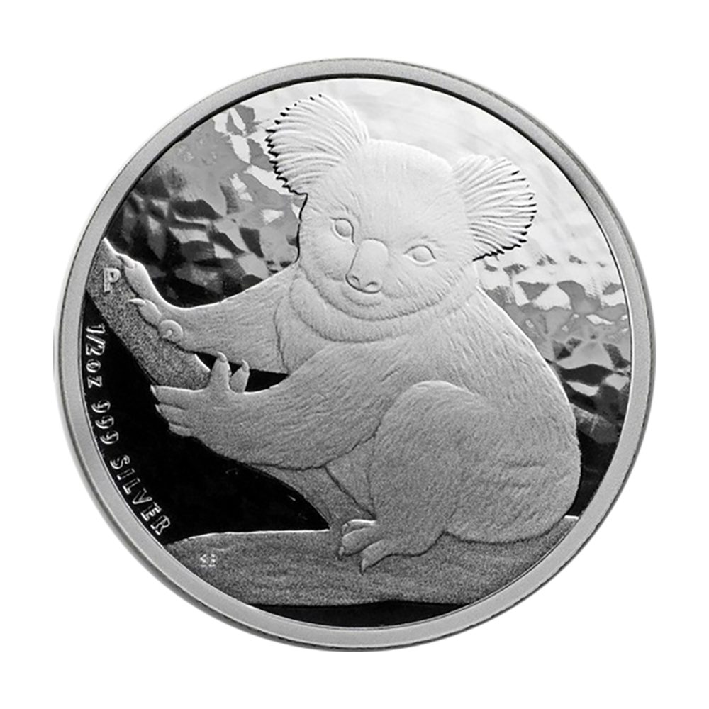 Moneda media onza de plata 1/2$ Australia koala 2009  - 1