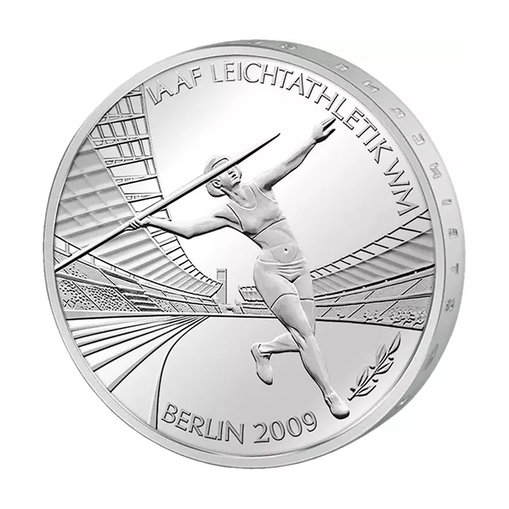 moneda Alemania 10 Euros 2009 Berlin 09. Jabalina  - 5