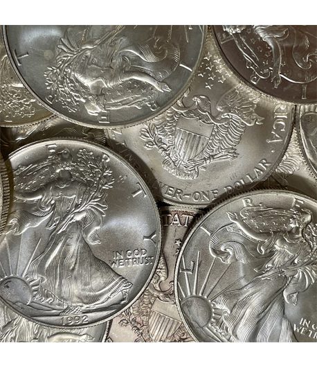 Lote 18 Monedas de plata USA 1 Dollar Liberty 1992. Inversión  - 1