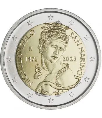 moneda 2 euros San Marino 2025 Michelangelo  - 1