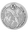 Moneda de plata 50 Francs Ruanda 2026 Caballo Año Lunar  - 1