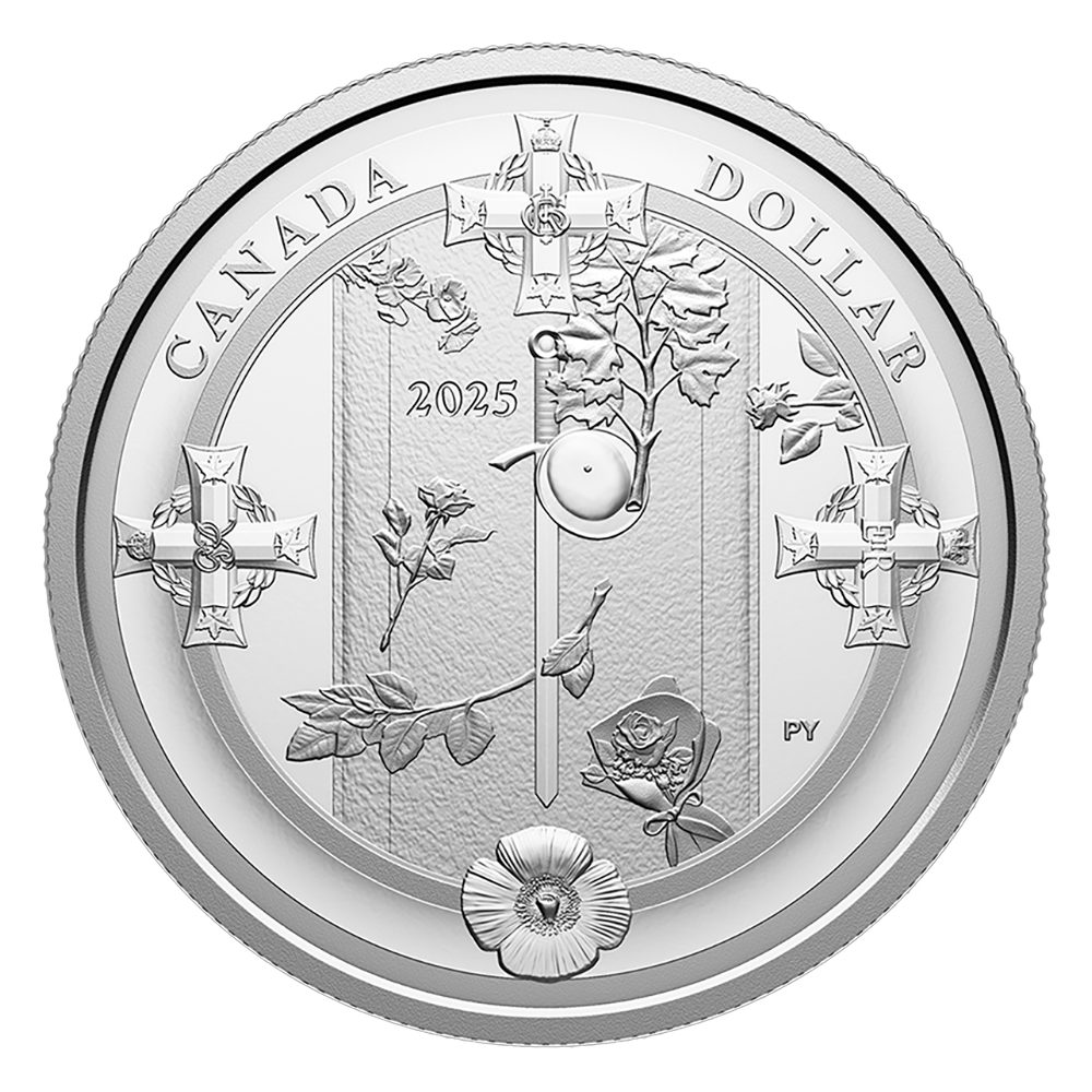 Dollar plata Proof Canada 2025 Tumba Soldado Desconocido..  - 1