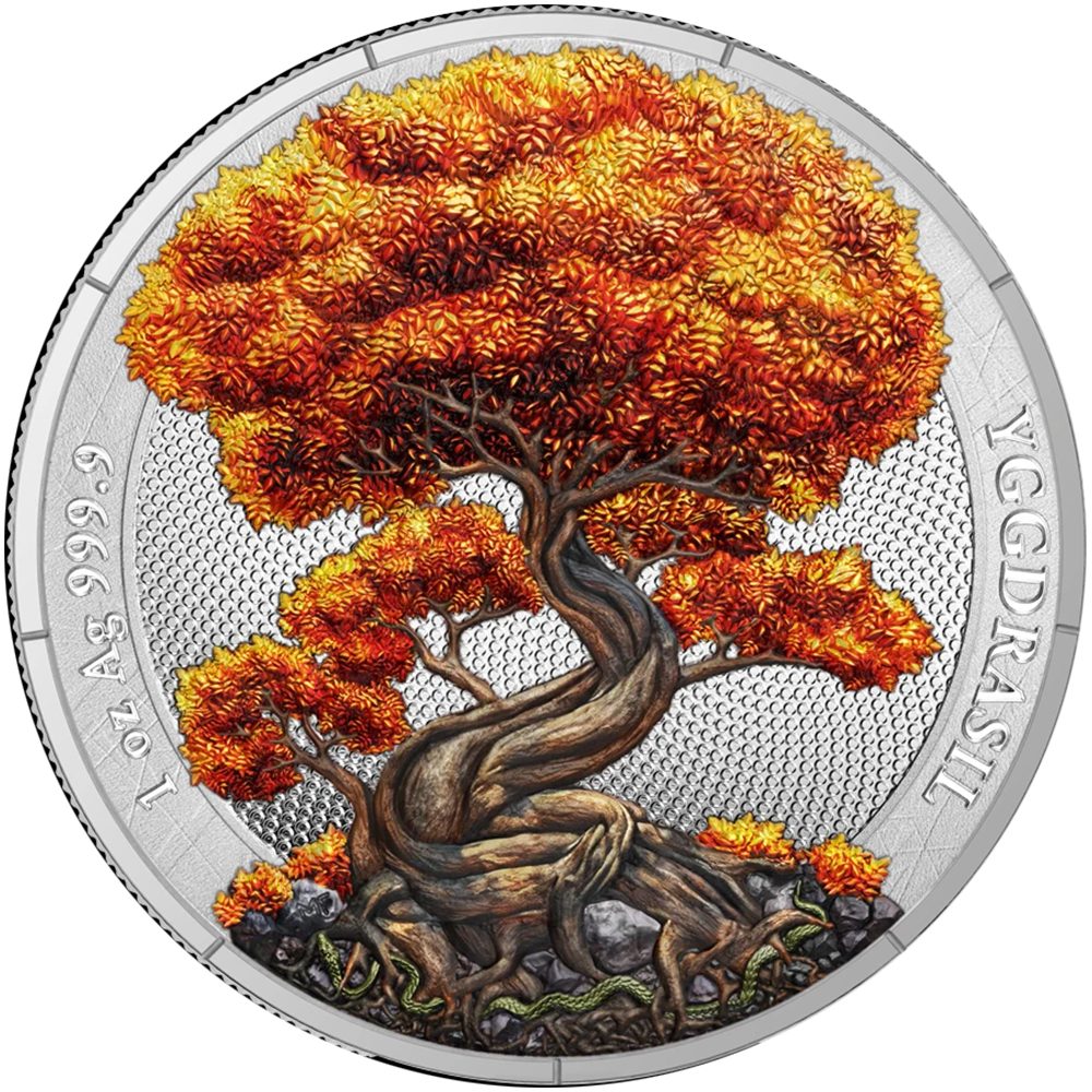 Moneda de plata Alemania 5 Mark 2025 Árbol Vida Otoño  - 1
