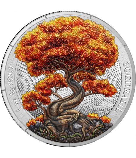 Moneda de plata Alemania 5 Mark 2025 Árbol Vida Otoño - 1 Moneda de plata Alemania 5 Mark 2025 Árbol Vida Otoño - 1