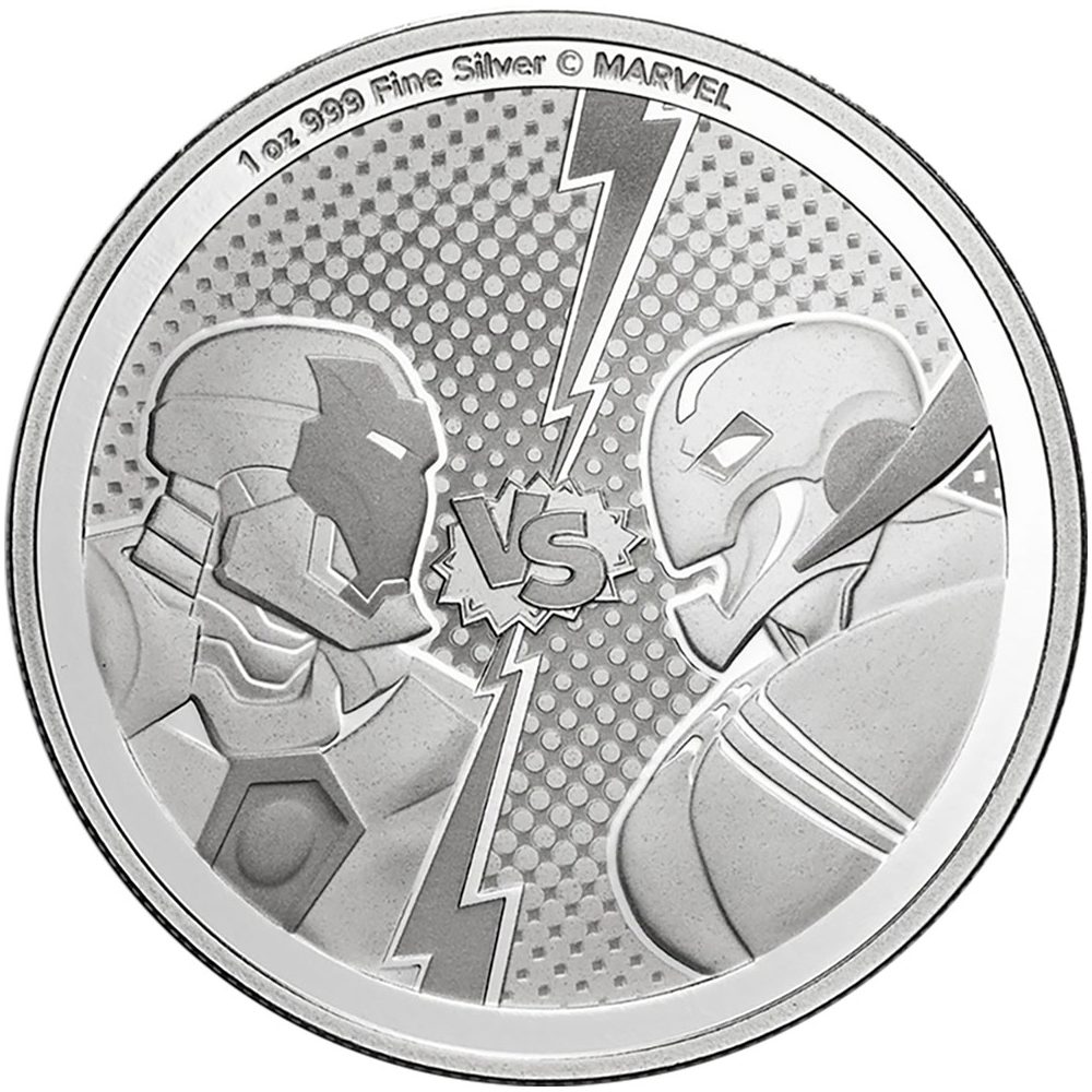 Moneda de plata 2$ Niue Iron Man vs. Ultron 2025.  - 1