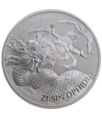 Moneda de plata 1 Clay Corea 2025 Zi:Sin Ophidia.  - 1