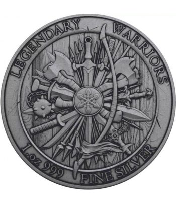 Moneda onza de plata Estados Unidos Achilles. Color  - 2
