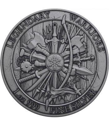 Moneda onza de plata Estados Unidos Leonidas. Color  - 2