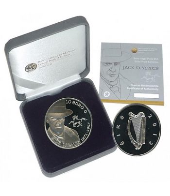 Moneda de plata Irlanda 10 Euros 2012 Jack B. Yeats  - 3