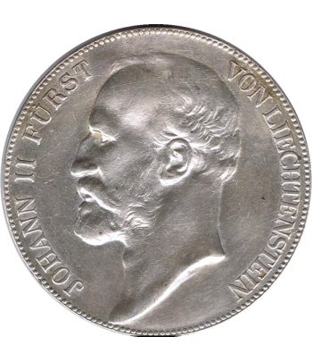 Moneda Liechtenstein 5 kronen 1904 Johann II. Plata  - 1