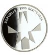 Eslovenia 500 Tolarjev 1995 Derrota Fascismo. Plata  - 2