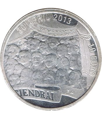 Moneda Holanda 10 Euros 2013 Coronación Rey Guillermo Alejandro.  - 2