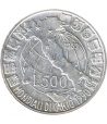 Moneda Italia 500 Liras 1989 Copa Mundial Futbol 1990. Plata  - 1