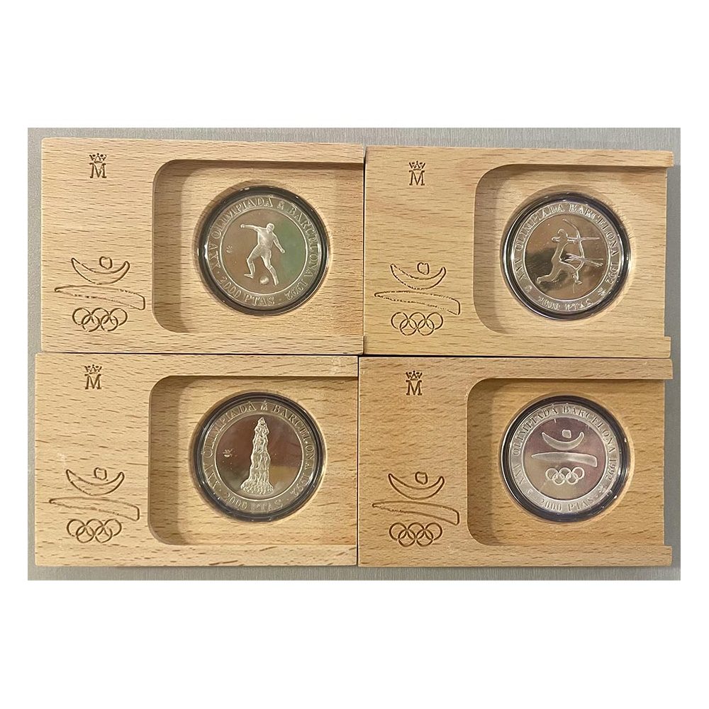 Monedas de plata 2000 pesetas Barcelona 92. 1ª Serie 1990. Proof  - 1
