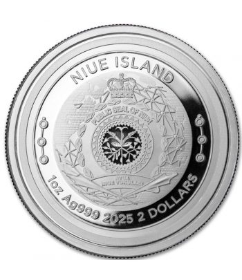 Moneda de plata 2 Dollars Niue 2025 Ethereum  - 2