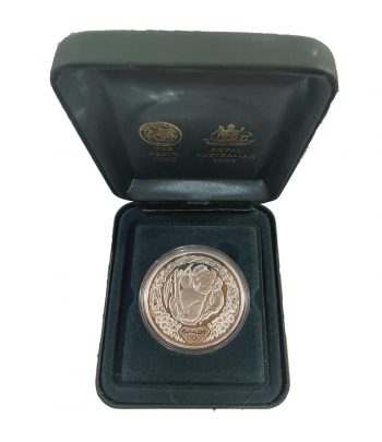 Moneda de plata 5$ Australia Sydney 2000. Koala. Estuche.  - 3