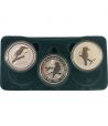 Colección 3 Monedas de plata 1$ Australia Kookaburra 2003-2004-2005  - 2