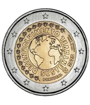 moneda 2 euros Portugal 2025 Desarrollo Sostenible  - 1