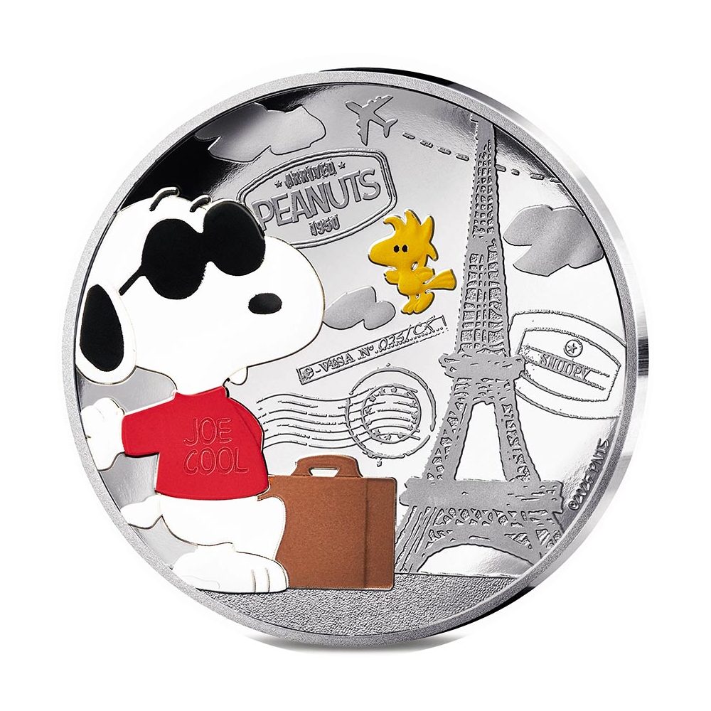 Moneda 10 euros de plata Francia 2025 Snoopy. Proof  - 1