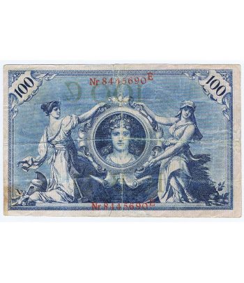Billete Alemania 100 Mark 1908.  - 2