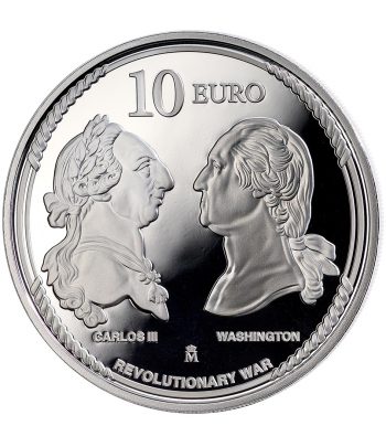 Moneda de España 10 euros 2025 250 aniversario EEUU. Águila Calva  - 2