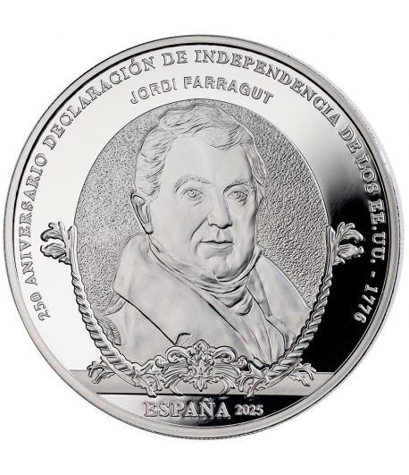 Moneda de España 10 euros 2025 250 aniversario EEUU. Farragut - 1 Moneda de España 10 euros 2025 250 aniversario EEUU. Farragut - 1