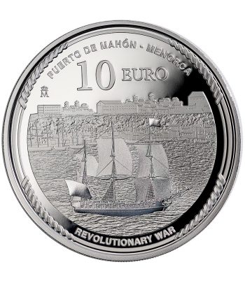 Moneda de España 10 euros 2025 250 aniversario EEUU. Farragut  - 2