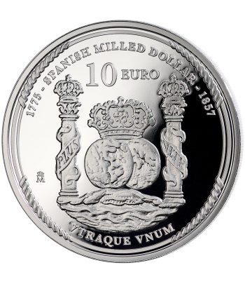 Moneda de España 10 euros 2025 250 aniversario EEUU. First Dollar.  - 2