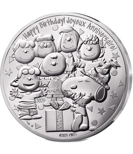 Moneda 100 euros de plata Francia 2025 Snoopy. - 1 Moneda 100 euros de plata Francia 2025 Snoopy. - 1